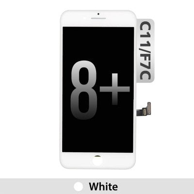 REFURB LCD Assembly for iPhone 8 Plus Screen Replacement (Toshiba, C11 F7C)-White REFURB LCD Assembly for iPhone 8 Plus Screen Replacement (Toshiba, C11 F7C)-White